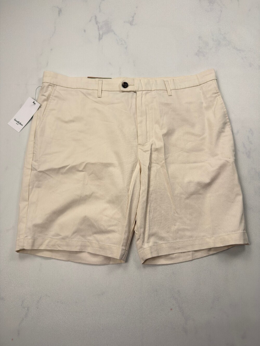 Goodfellow & Co Bermuda Shorts Cream 2010s Minimalist - Mens 40 NWT